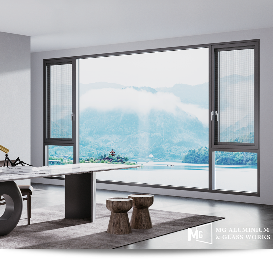 Modern room with panoramic windows